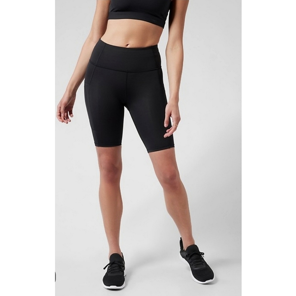 Athleta Black Athletic Shorts for Performance - Picture 3 of 13